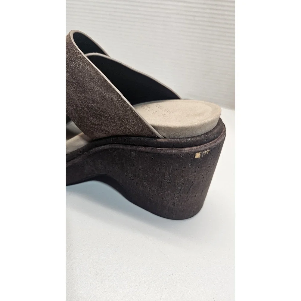 Rag & Bone Wedge‎ Sandals Womens 37.5 Leather New York Support Comfort Classic